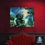 Картина Лошади во время грозы - Кустодиев Б.М.