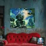 Картина Лошади во время грозы - Кустодиев Б.М.