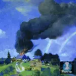 Картина После грозы - Кустодиев Б.М.
