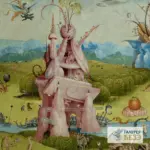 Картина Cад земных наслаждений - Иероним Босх - Фрагмент 1