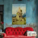 Картина Сад земных наслаждений - Иероним Босх - Фрагмент 2