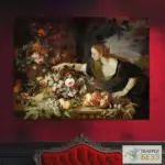 Картина Женщина, берущая фрукты - Абрахам Брейгель