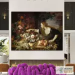Картина Женщина, берущая фрукты - Абрахам Брейгель