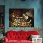 Картина Женщина, берущая фрукты - Абрахам Брейгель