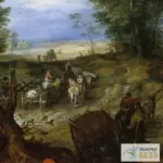 Лесная дорога с путниками - Ян Брейгель