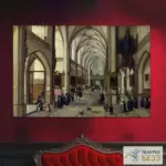 Картина Интерьер готической церкви - Ян Брейгель