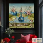 Картина Сад наслаждений - Иероним Босх - Фрагмент 9