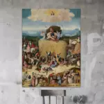 Картина Воз сена - Иероним Босх Фрагмент 1