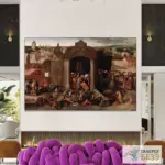 Картина Христос, изгоняющий торговцев из храма - Иероним Босх