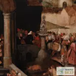 Картина Христос, изгоняющий торговцев из храма - Иероним Босх