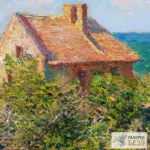 Картина Рыбацкий домик в Варанжвиле - Клод Моне