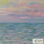 Картина Закат в Пурвиле, открытое море - Клод Моне