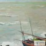 Картина Рыбацкие лодки - Клод Моне