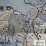 Картина Пруд, эффект снега - Клод Моне