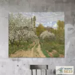 Картина Деревья в цвету - Клод Моне
