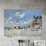 Картина На досках Трувиля - Клод Моне