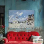 Картина На досках Трувиля - Клод Моне