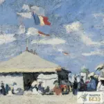 Картина На досках Трувиля - Клод Моне