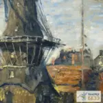 Картина Ветряная мельница на канале Онбекенде - Клод Моне