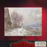 Картина Лавакур, зима - Клод Моне