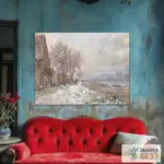 Картина Лавакур, зима - Клод Моне
