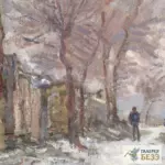 Картина Лавакур, зима - Клод Моне
