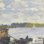 Картина Сена в Аржантее 1877 - Клод Моне