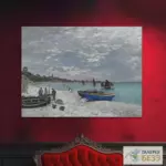 Картина Пляж в Сент-Адрессе - Клод Моне