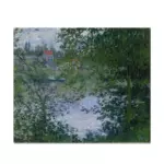 Картина Остров Гранд-Жат сквозь деревья - Клод Моне