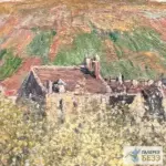 Картина Сливовые деревья в цвету в Ветёе - Клод Моне