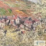 Картина Сливовые деревья в цвету в Ветёе - Клод Моне