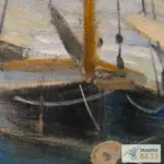 Картина Парусники на Сене в Пти-Женвилье - Клод Моне