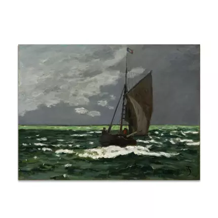 Картина Морской пейзаж, буря - Клод Моне
