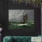 Картина Морской пейзаж, буря - Клод Моне