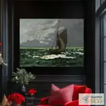 Картина Морской пейзаж, буря - Клод Моне
