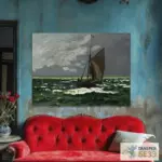 Картина Морской пейзаж, буря - Клод Моне