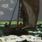 Картина Морской пейзаж, буря - Клод Моне