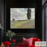 Картина Прогулка по лугам в Аржантёе - Клод Моне